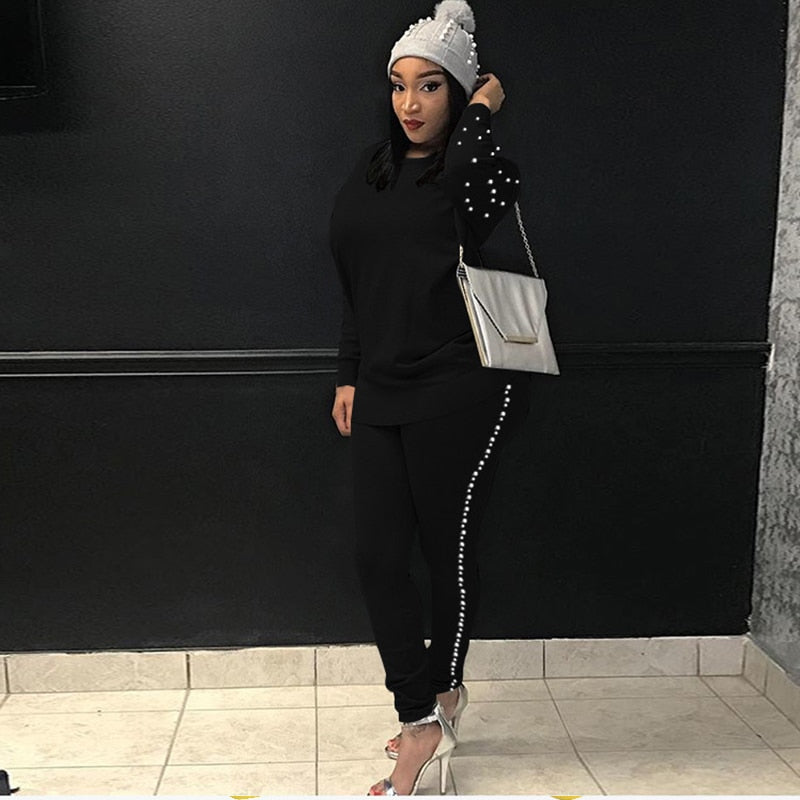 2-piece Pearl Sweatsuit – Sahel Activewear