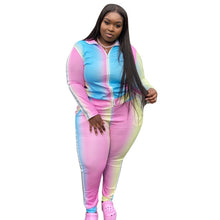 Load image into Gallery viewer, 2-piece Pastel Multicolor Tracksuit
