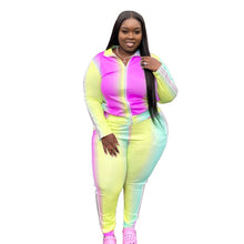 Load image into Gallery viewer, 2-piece Pastel Multicolor Tracksuit
