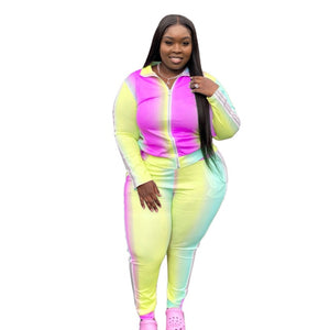 2-piece Pastel Multicolor Tracksuit