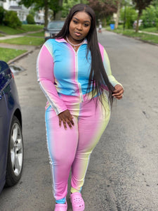 2-piece Pastel Multicolor Tracksuit